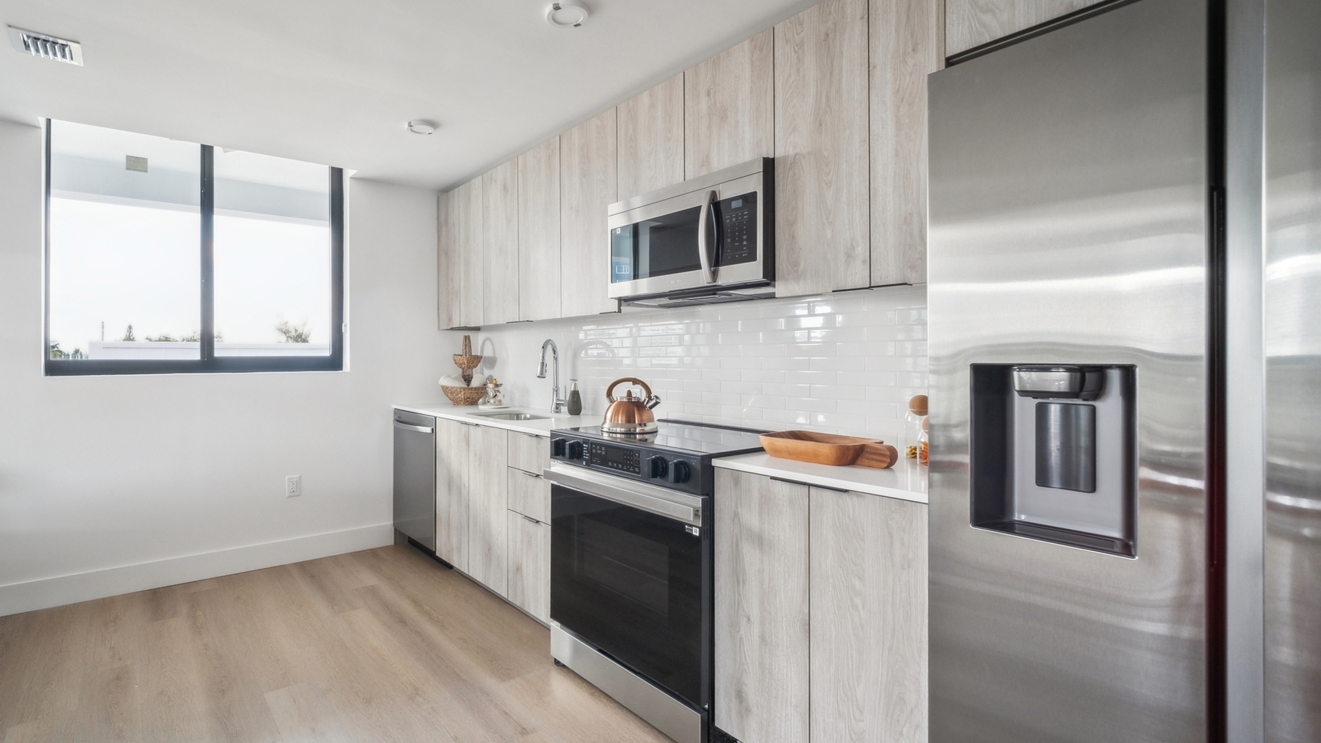 Kitchen in one of Revv's luxury apartments in Hollywood, FL