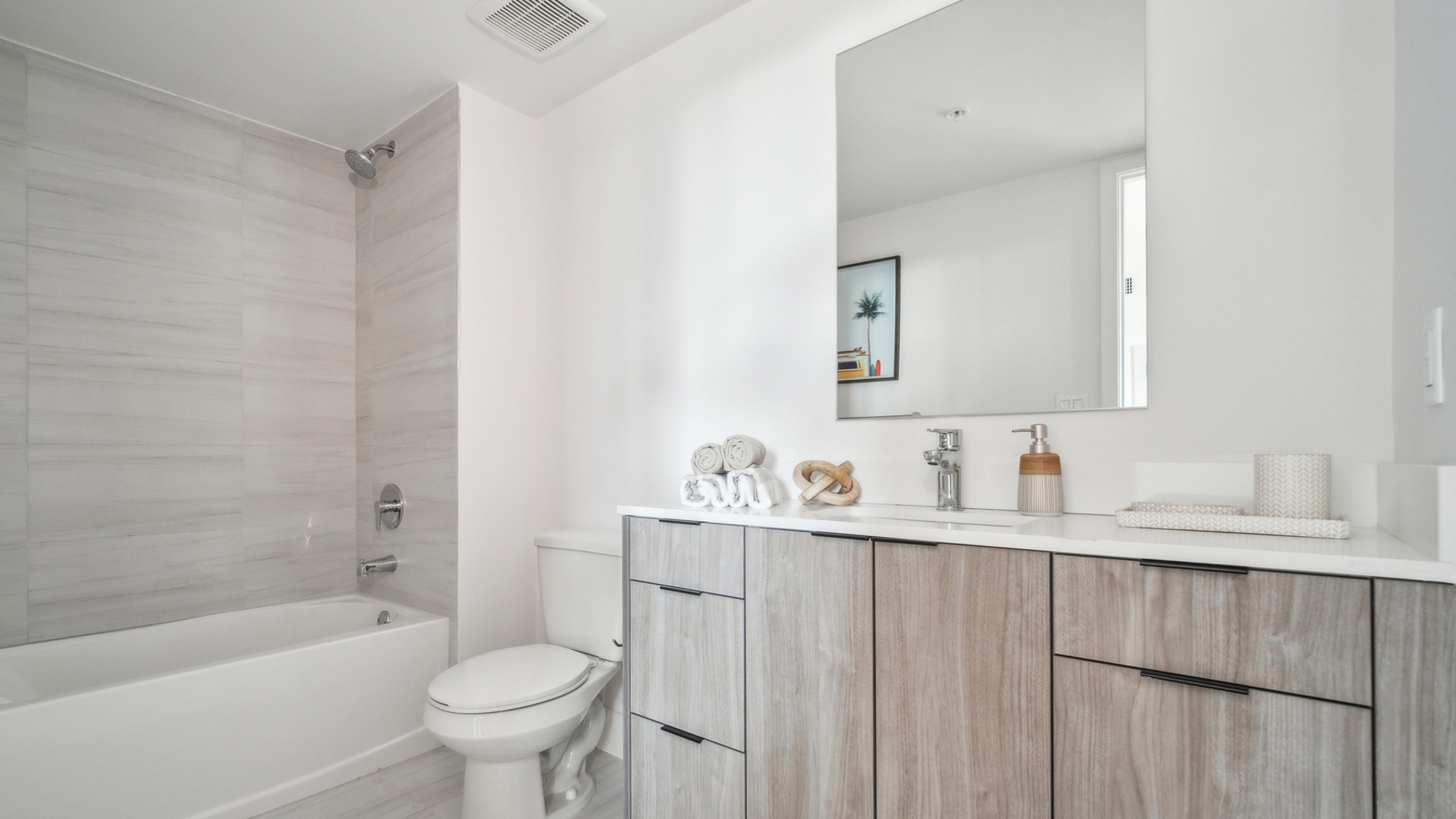 Bathroom in one of Revv's luxury apartments in Hollywood, FL